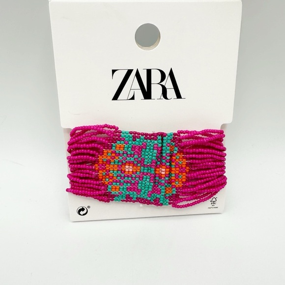 🌹NWT. Zara Bundle of Bohemian Multicolor Beaded Bracelet. - Picture 5 of 5